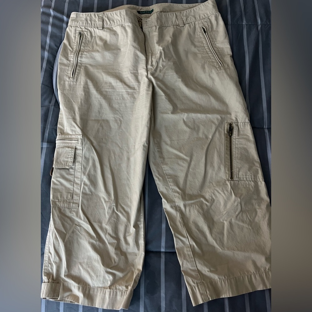 Ralph Lauren Size 16 Capris Khaki Pants